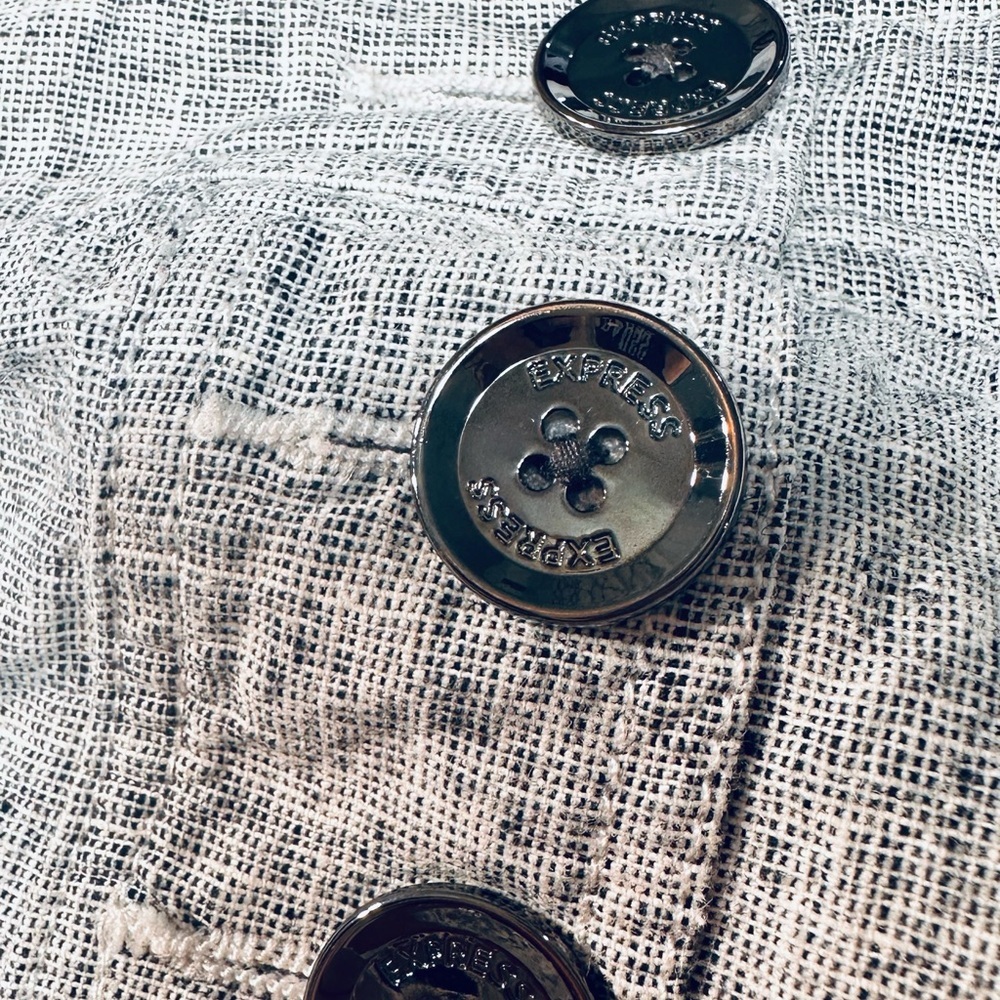 Express Gray High Waist Shorts with Nautical Flair - Picture 9 of 9